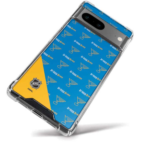 NHL St. Louis Blues Pattern Google Pixel 8a Clear Case
